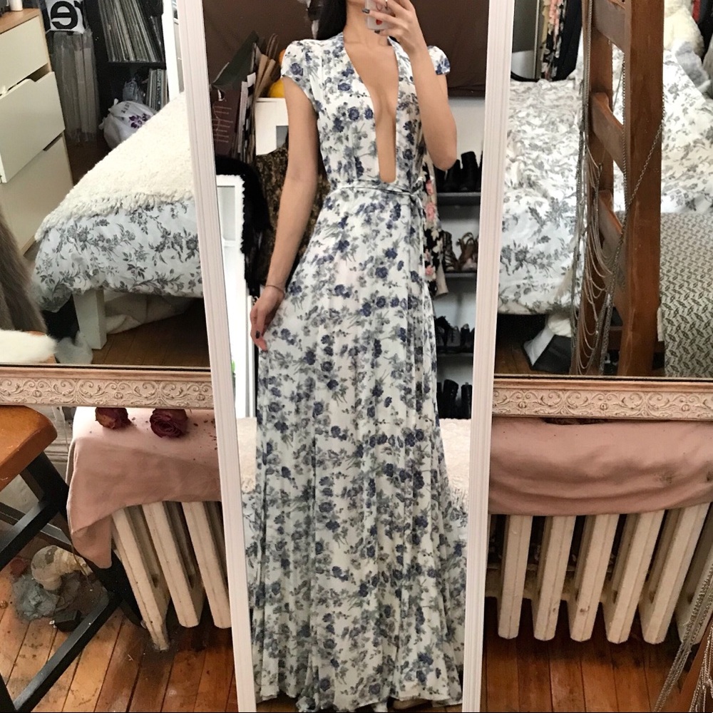 ❌SOLD❌ Reformation Lumen Floral Maxi Wrap Dress XS - Picture 2 of 8